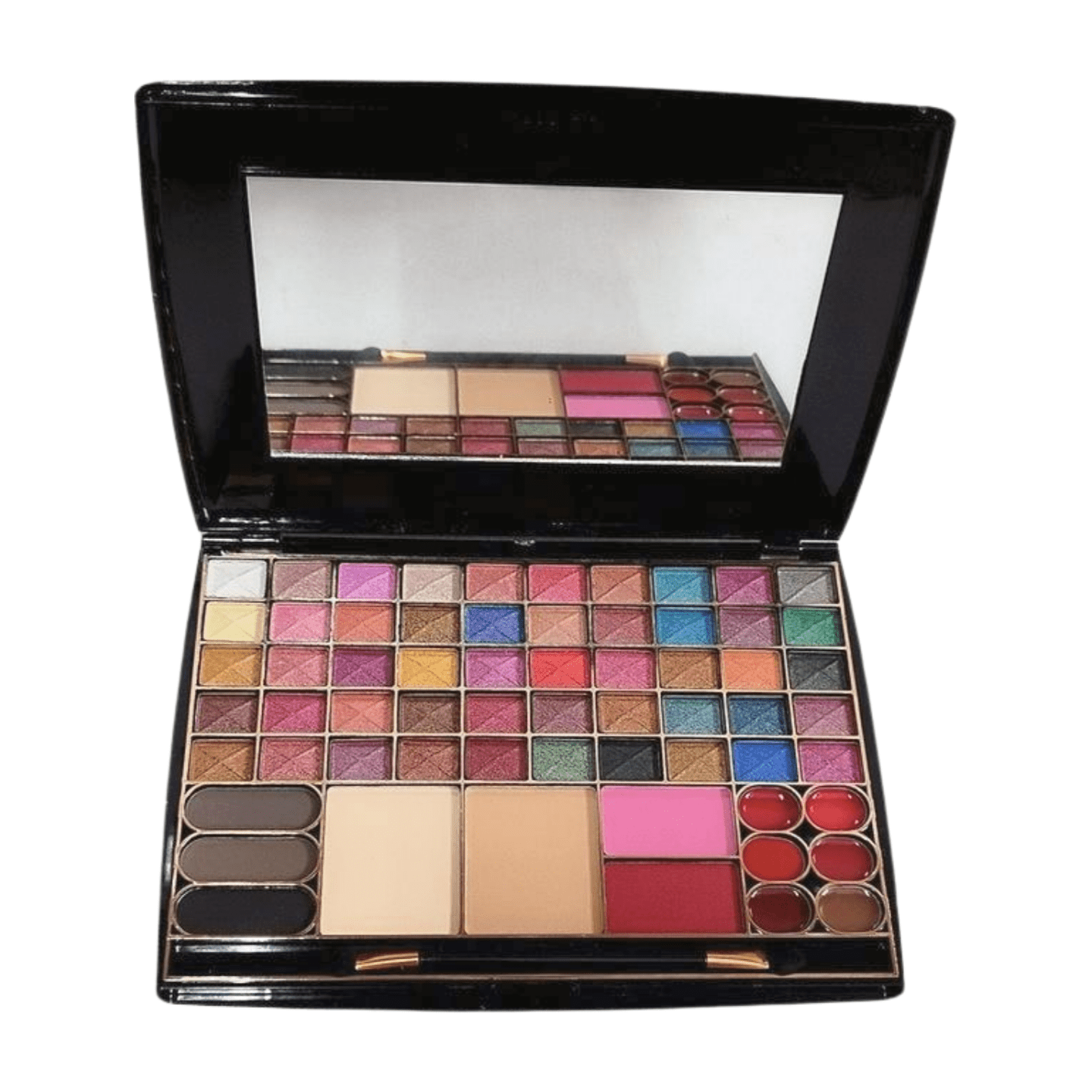 CLAMY 50 EYESHADOW & EYEBROW & 2 BLUSHER & 2 COMPACT POWDER & 6 LIPGLOSS. 01