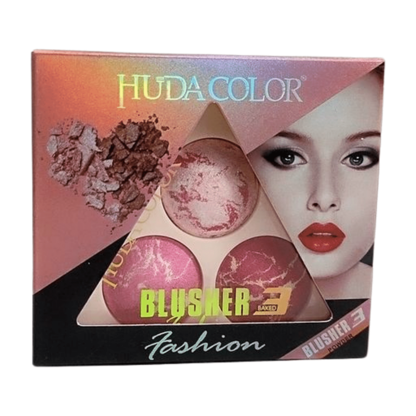 HUDA COLOR 3 BAKED BLUSHER YH689B MAHERACOLLECTION